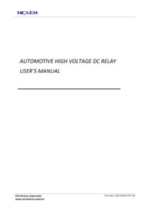 ERCP23-037-02E_High Voltage DC relay Users Manual_Englishのサムネイル